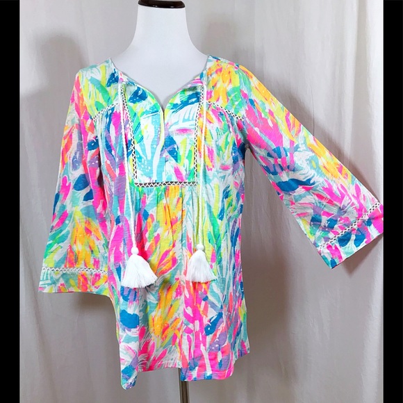 Lilly Pulitzer Tops - Lilly Pulitzer Tilda Tunic in Sparkling Sands
